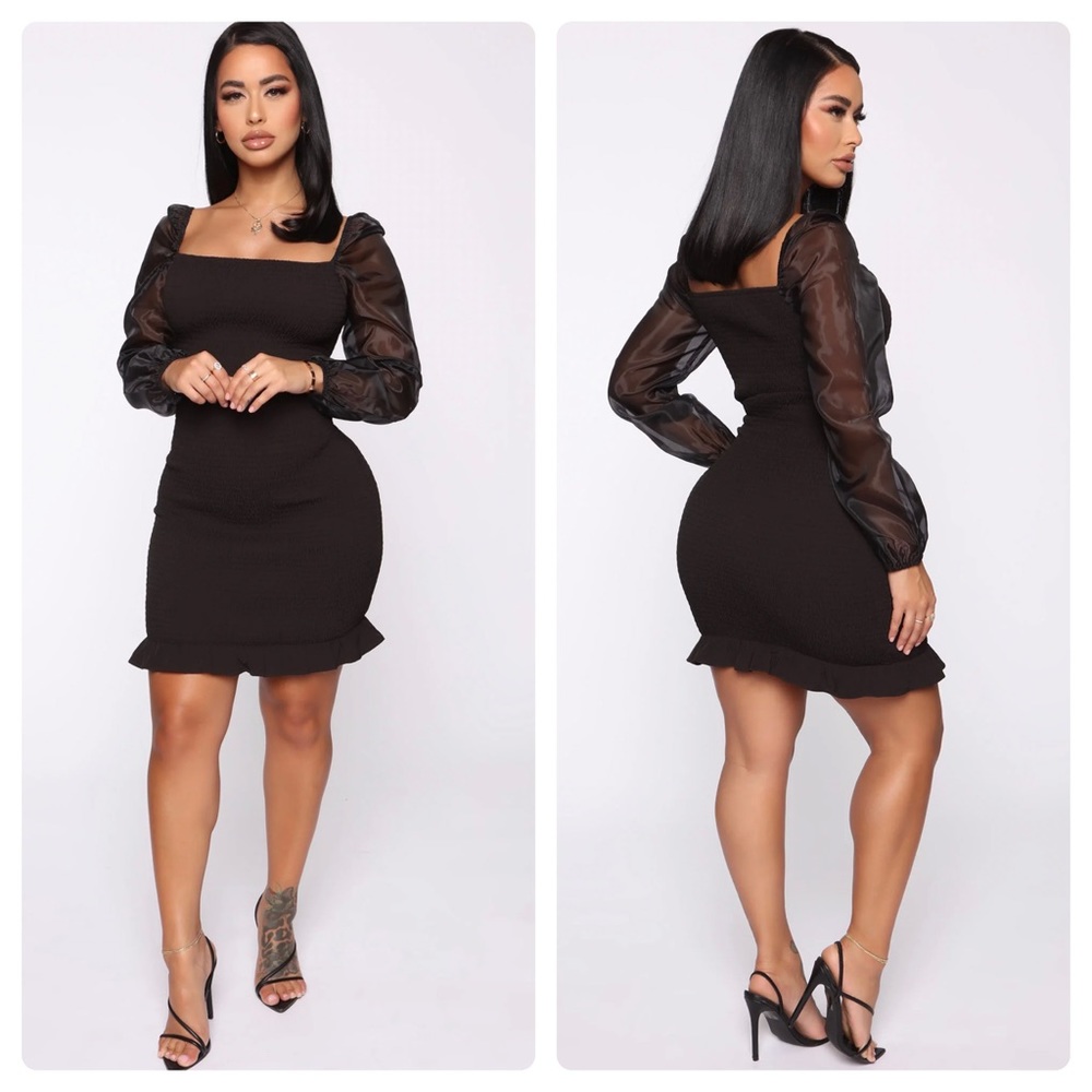 NEW Fashion Nova Playing With You Smocked Mini Dress
